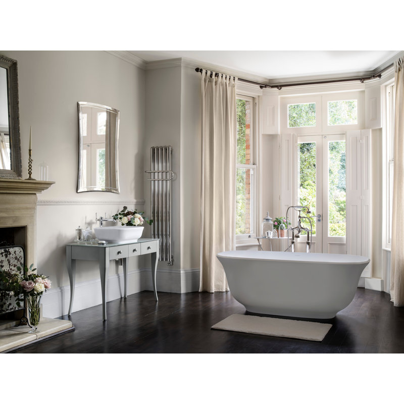 Amiata 65"x 32" Freestanding Soaking Bathtub, Matte White