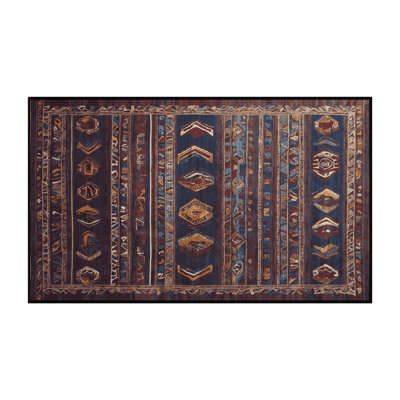 Machine Washable Black Area Rug