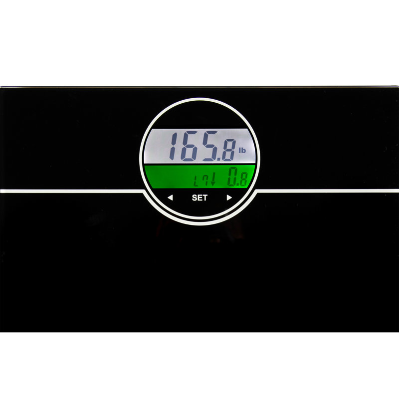 Ozeri WeightMaster 440 lbs Body Weight Scale with BMI, BMR and 50 gram Weight Change Detection, Black
