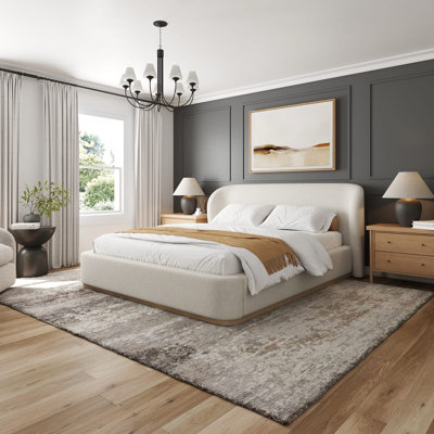 Base de lit tapissier Tribeca de qualité moderne Modern