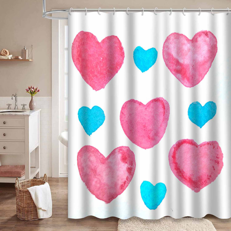 Rideau de douche avec 12 crochets, L 72 po x l 72 po