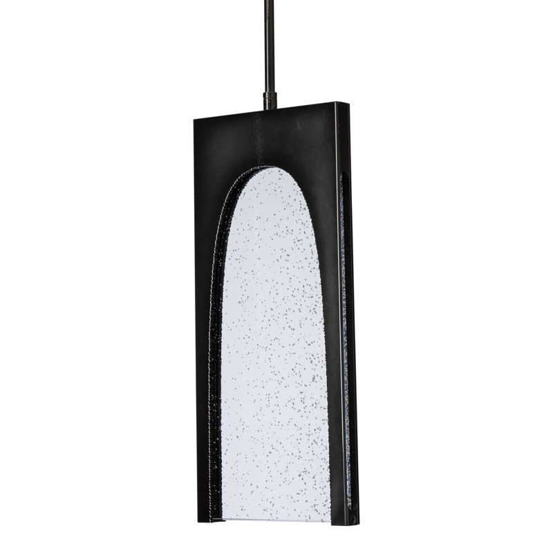 Cypress LED Single Rectangle Pendant, Ink