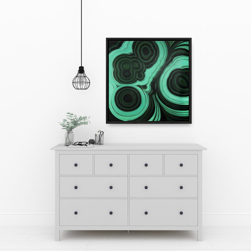Malachite Stone Print On Canvas