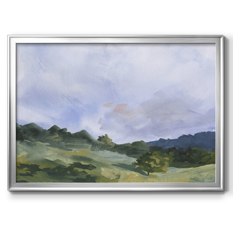 «Pastoral Horizons I», reproduction sur toile, H 30 po x l 44 po x P 1,5 po, Argent