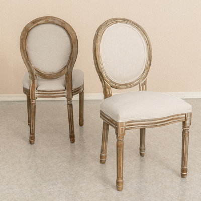 19.7'' H Linen Upholstered Side Chair