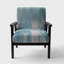 «Havish - Abstract Water I - Fauteuil d'appoint rembourré moderne