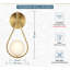 Applique murale 1 lumière Teardrop-109883184