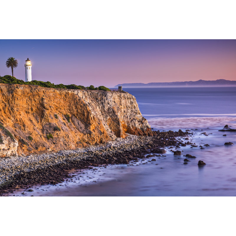 Pacific Oceanfront Lighthouse - Wrapped Canvas Print, 30cm H x 46cm W x 3.8cm D
