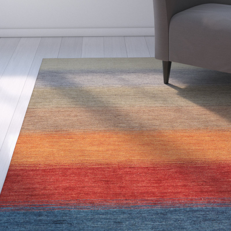 Alfano Wool Striped Indoor Rug, Rectangle 2' x 4'