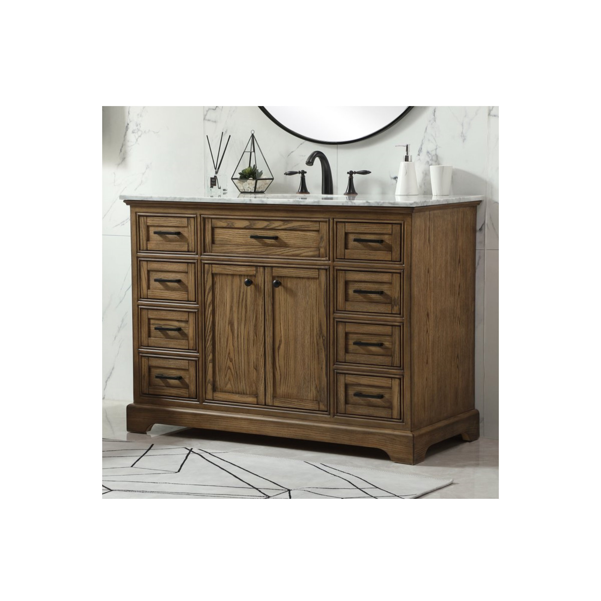 Hermes 48'' Single Bathroom Vanity, Driftwood