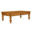 Rectangular Wooden Coffee Table With Storage Drawer, Vintage Cocktail Table With Solid Wood Gourd-Shaped Legs For Living Room,No-Tools Assembly (Natrual)