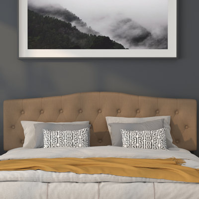 Ciriaca Arched Button Tufted Upholstered Headboard