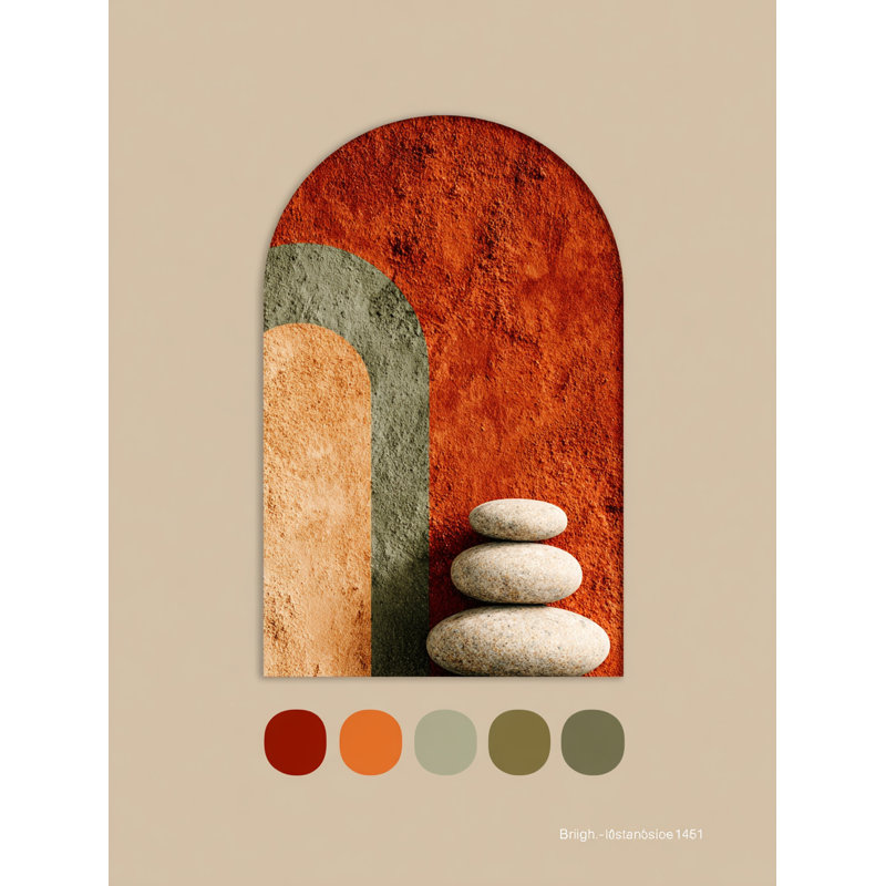«Stone Balance», art mural sur toile tendue