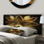 Angastina - Tête de lit tapissier à motif floral Lily-1586426465