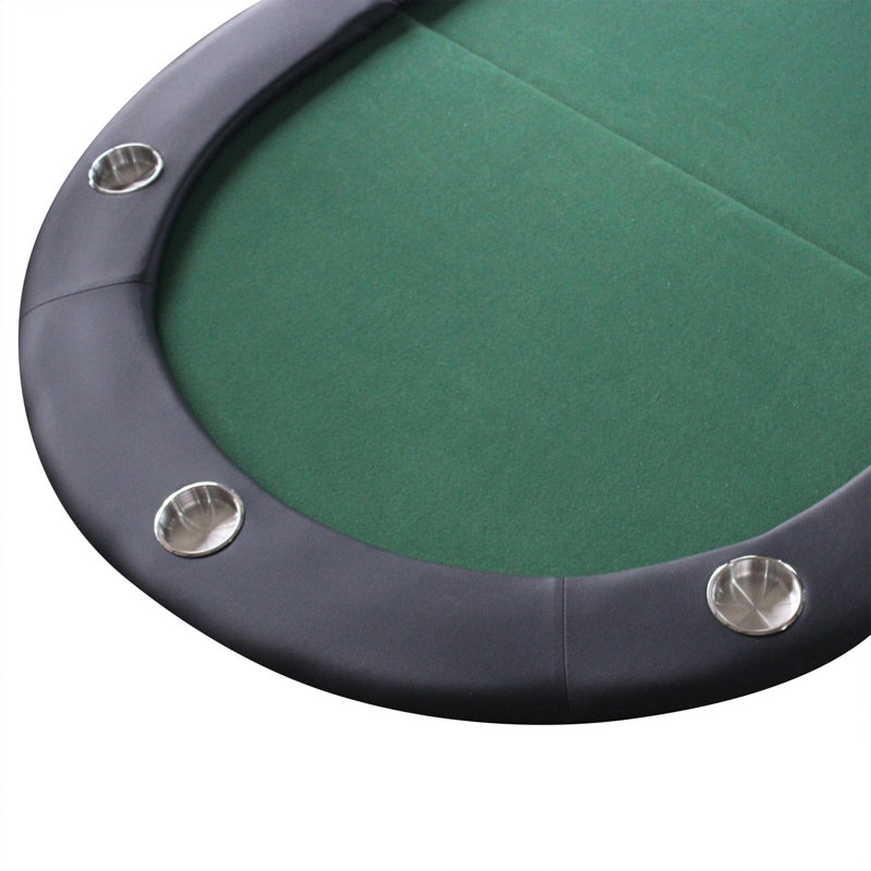 Table de poker pliable pour 10 joueurs de 84 po INO Design, Vert