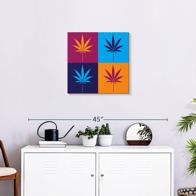 Colorful Cannabis, 20" H x 20" W