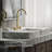 Components Bathroom Sink Spout With Ribbon Design