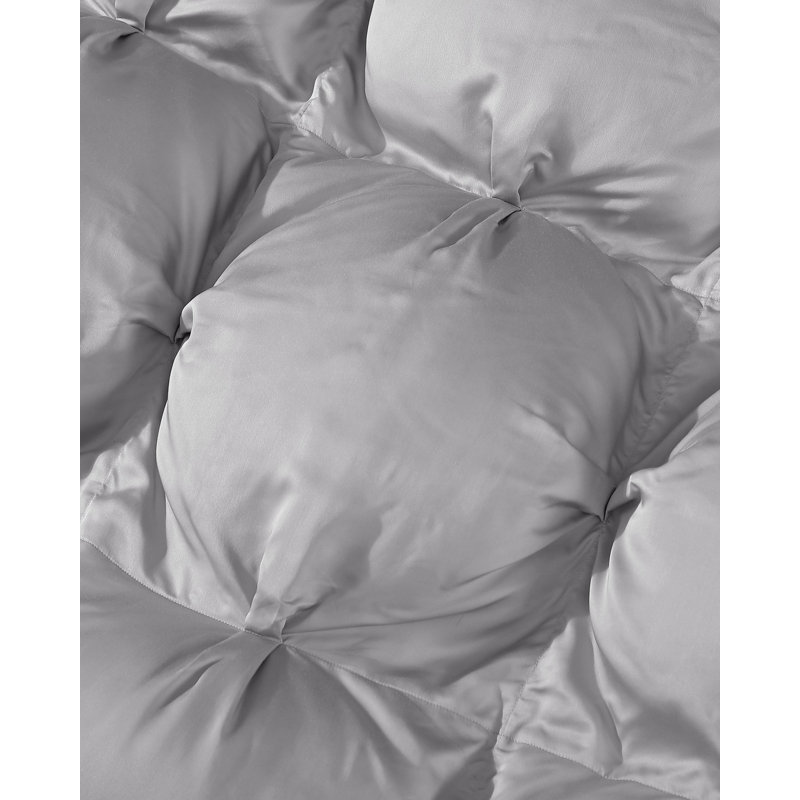 Full-Queen Moon Gray Bamboo Comforter with Recycled Filling