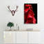 Petals Of A Red Rose In Abstract - Wrapped Canvas-55338438