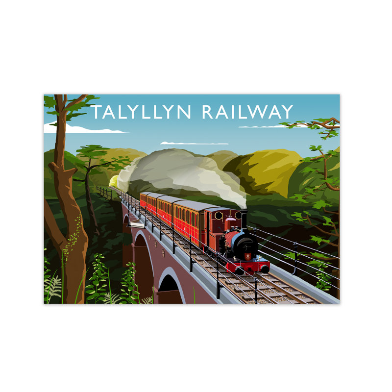 Talyllyn Railway by Richard O'Neill - Print, 21cm H x 29.7cm W x 3cm D, Unframed