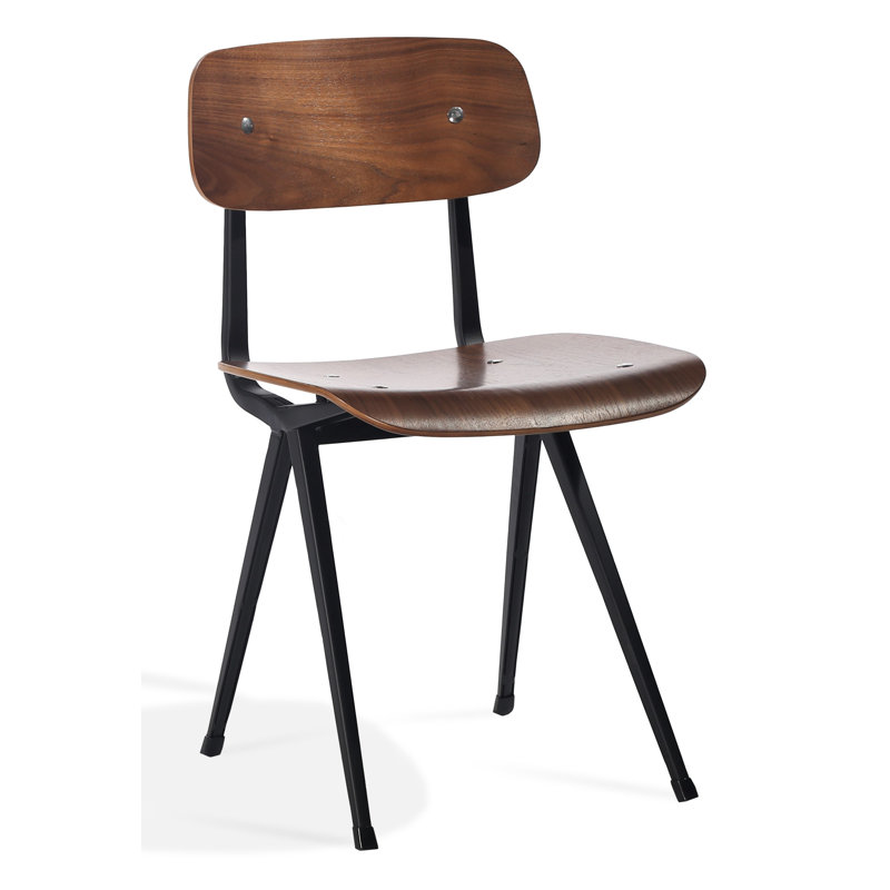 Chaise d'appoint Perla, Noyer