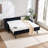 Upholstered Daybed with Trundle, USB Port, Side Pockets, and Velvet Button-Tufted Back for Modern Bedrooms and Guest Rooms-61953431