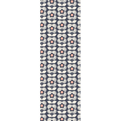Rouleau de papier peint amovible à motif de fleurs scandinaves L 10 pi x l 25 po Wilb Abraham