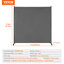 Paravent en tissu à panneau simple 6 pi pour chambre de bureau noir-106502290