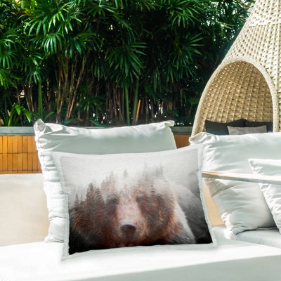 Coussin extérieur Abstract Bear & Nature
