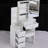 Compact Left Bedside Dresser Vanity, Includes Cushioned Stool & Extra Large Sliding Mirror, Multi-layer Storage, Elegant White For Areas Small Space- Cabinet Vanity Table, With Padded Big Fashionable-1807522