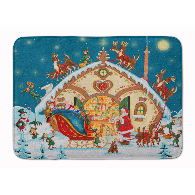 Tapis pour salle de bain Père Noël