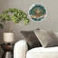 Père Noël-Père Noël-Horloge-Design Art - Horloge murale moderne en verre 12 po