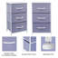 3 Drawers Chest Dresser - Aqua-1438687032