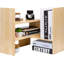 Organisateur de bureau Support de rangement de bureau Présentoir de livres en bois naturel réglable Support de bureau en bois