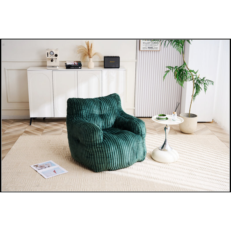 Fauteuil à billes Soft Velvet, Vert