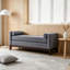 Grand repose-pieds rembourré en tissu avec coussins-298249906