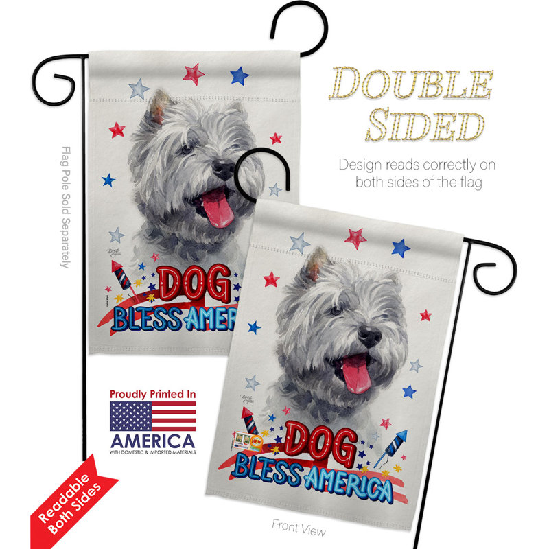 Double Sided 18.5'' H x 13'' W Polyester Animal Garden Flag