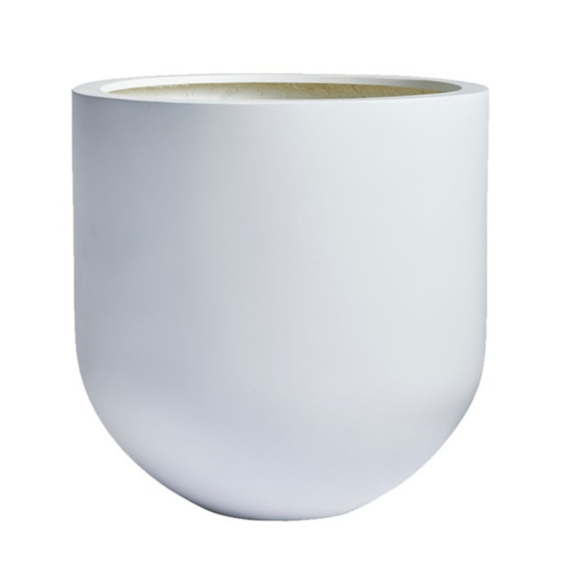 Dorlis Handmade Pot Planter, 20" H x 20" W x 20" D, White