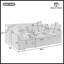 Canapé modulaire moderne avec repose-pieds mobile, ports USB et support de téléphone pour des sièges de salon polyvalents-1234578564