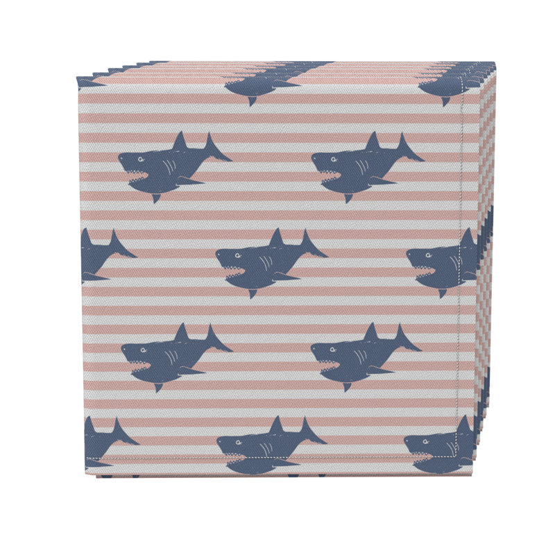 Cotton Twill Nautical Square Napkin