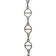 Geometric Motif Link Welded Chandelier Chain or Chain Break
