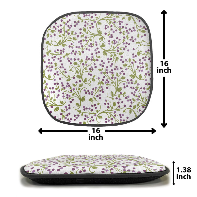 Outdoor 1.38'' Dining Chair Seat Cushion