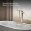Volute 63 po X 28 3/8 po Baignoire autoportante avec base