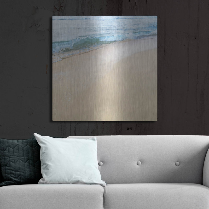  «Beach 6» par Erin Clark, art mural en métal, 36 po x 36 po, H 36 po x l 36 po