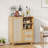 Rattan Sideboard with Adjustable Shelf-1141160895