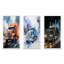 «Semi Truck Midnight Cruiser», 3 pièces sur toile-144070321-144070328