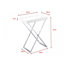 Kline Tray Top Cross Legs End Table-27309137-27309136
