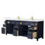 Beckett 84" Freestanding Double Bathroom Vanity with Quartz Top-582092713-582092714-582092753