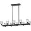 Moderne pour îlot de cuisine - 10 lumières suspendues en cristal noir à hauteur réglable à chaque plafond G9 10 * G9 * Max 40W