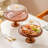 Round Peach Wood Cake Plate